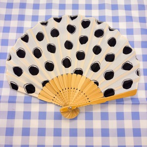 【Ripple】シェル扇子 22cm ドット