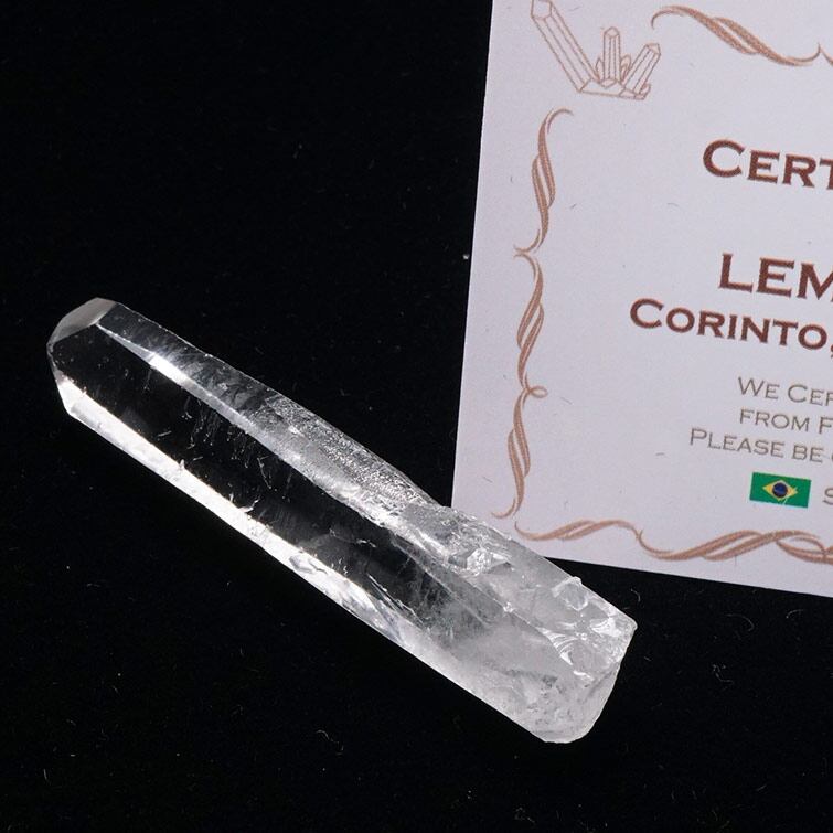 レムリアンシード 水晶 原石 ブラジル ミナスジェライス州 コリント産 証明書付属 一点物 271-673