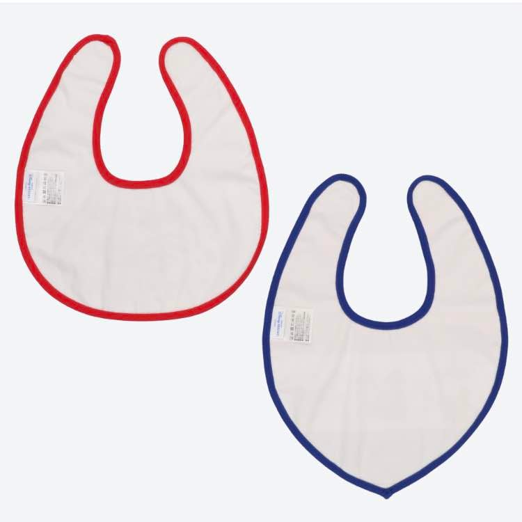 チームディズニー ベビースタイ トリコロール 2枚組 綿100% ベビーグッズ よだれかけ ディズニーランド 赤ちゃんギフト ミッキー ミニー プルート フィフィ