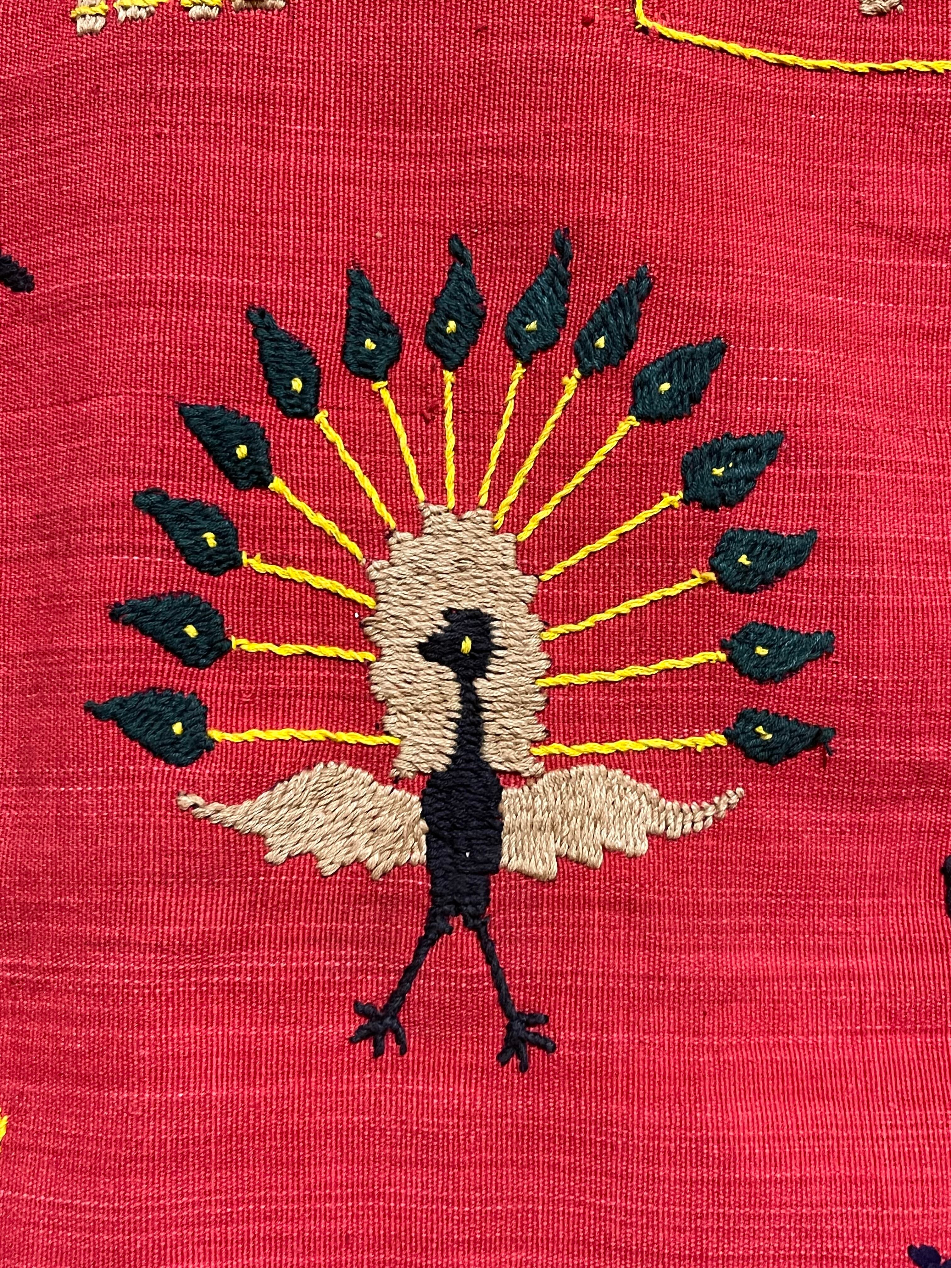 ナガ族 刺繍布 壁掛け マルチカバー | キリクとニッキ