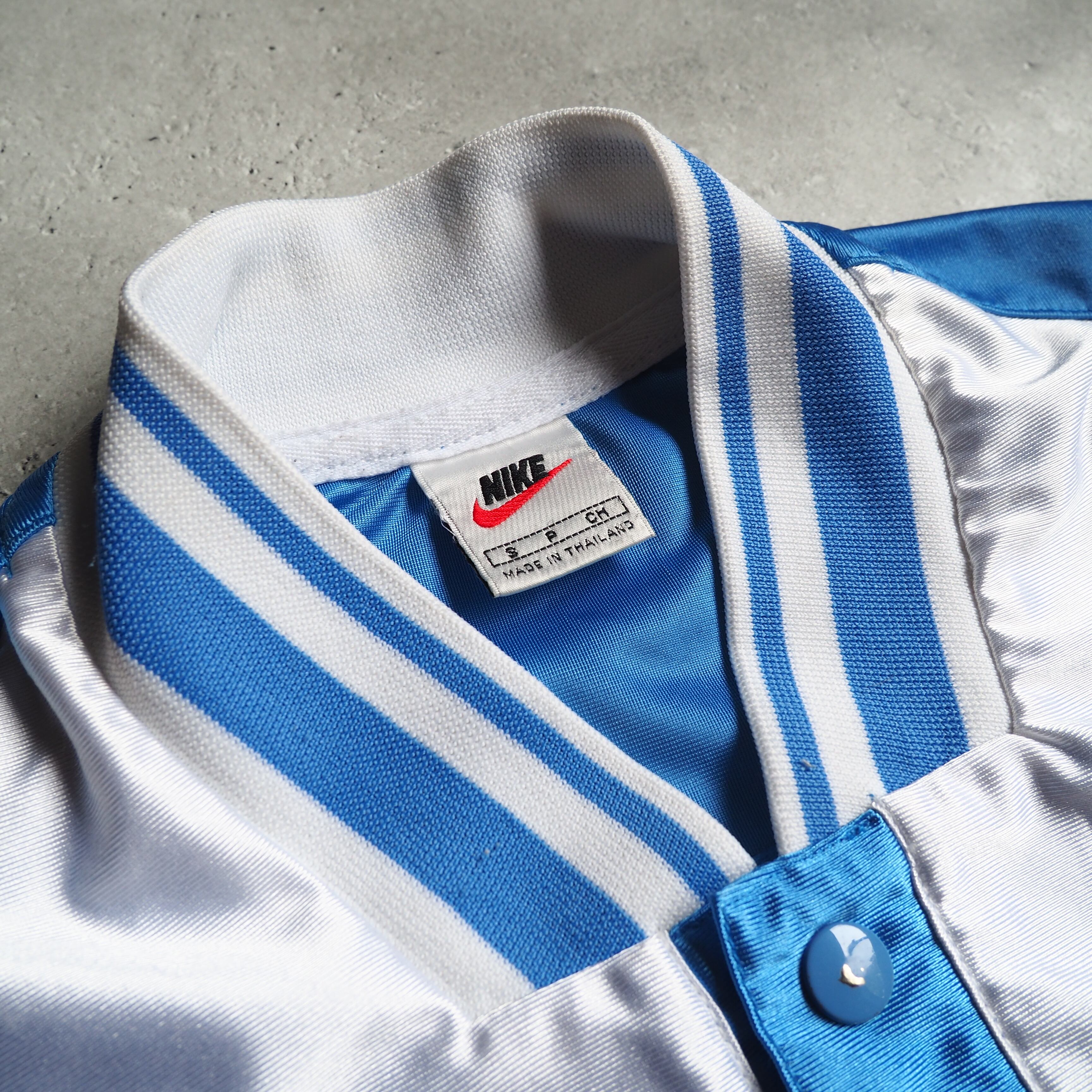 2000s ” NIKE ” Light Blue × White Bi color Game shirt