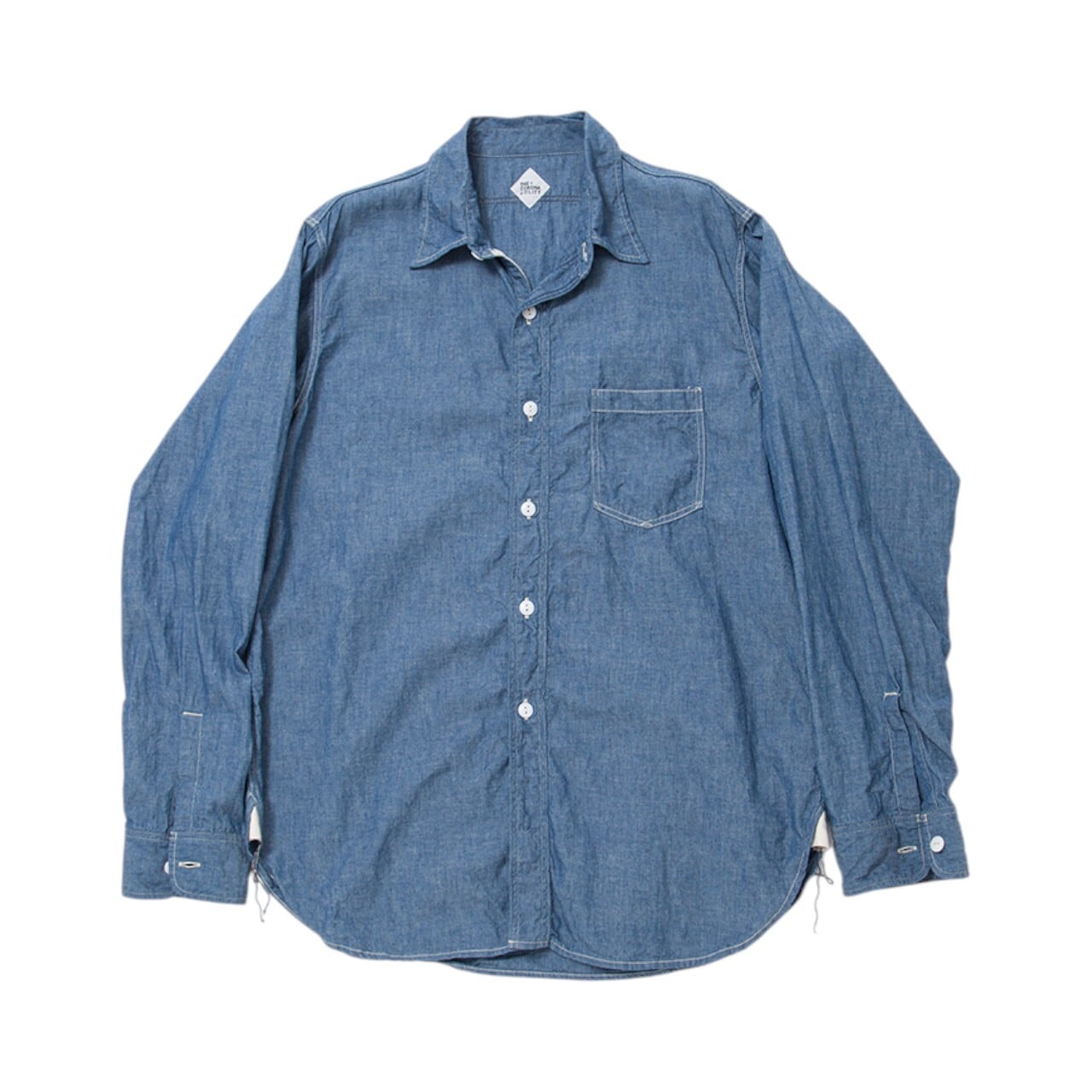 THE CORONA UTILITY / NAVY 1POCKET SHIRT Cotton Chambray - ネイビー
