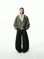 BOOGOOVOGUE Mink Fur Bomber Jacket