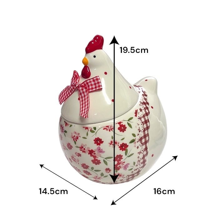 ニワトリ 陶器 花柄 キャンディボックス 小物入れ お菓子入れ おやつ ニワトリ 陶器 花柄 キャンディボックス 小物入れ お菓子入れ おやつ
