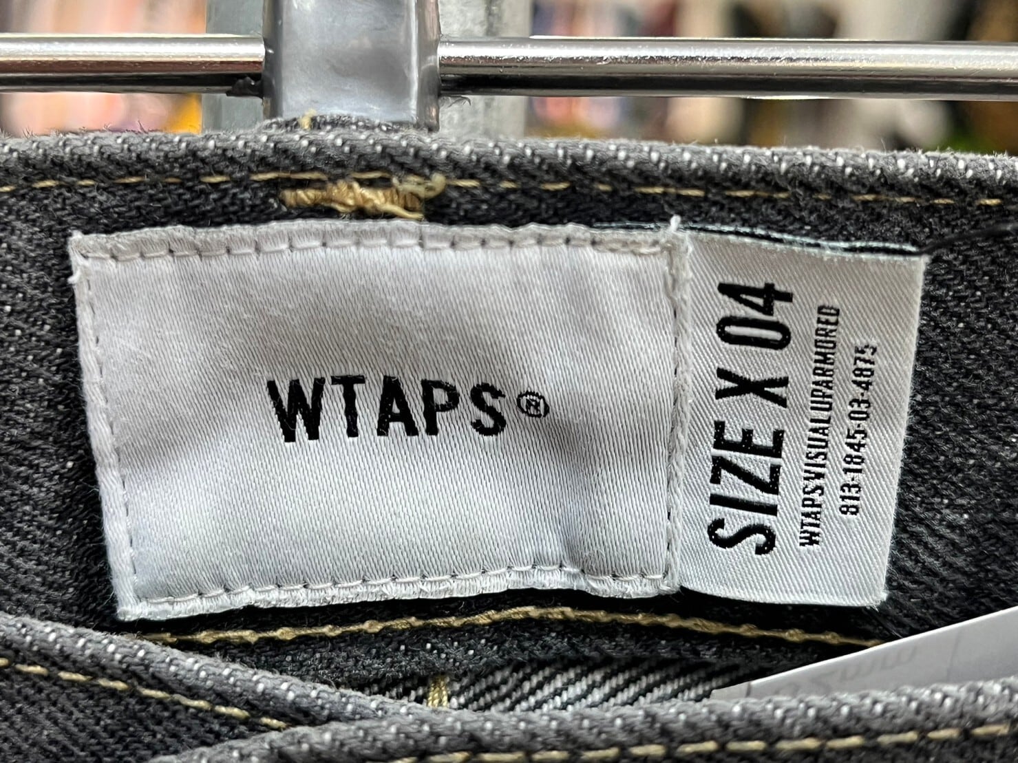 WTAPS BLUES BAGGY 02 TROUSERS DENIM BLACK 04 212WVDT-PTM06 WTAPS BLUES BAGGY 02 TROUSERS DENIM BLACK 04 212WVDT-PTM06