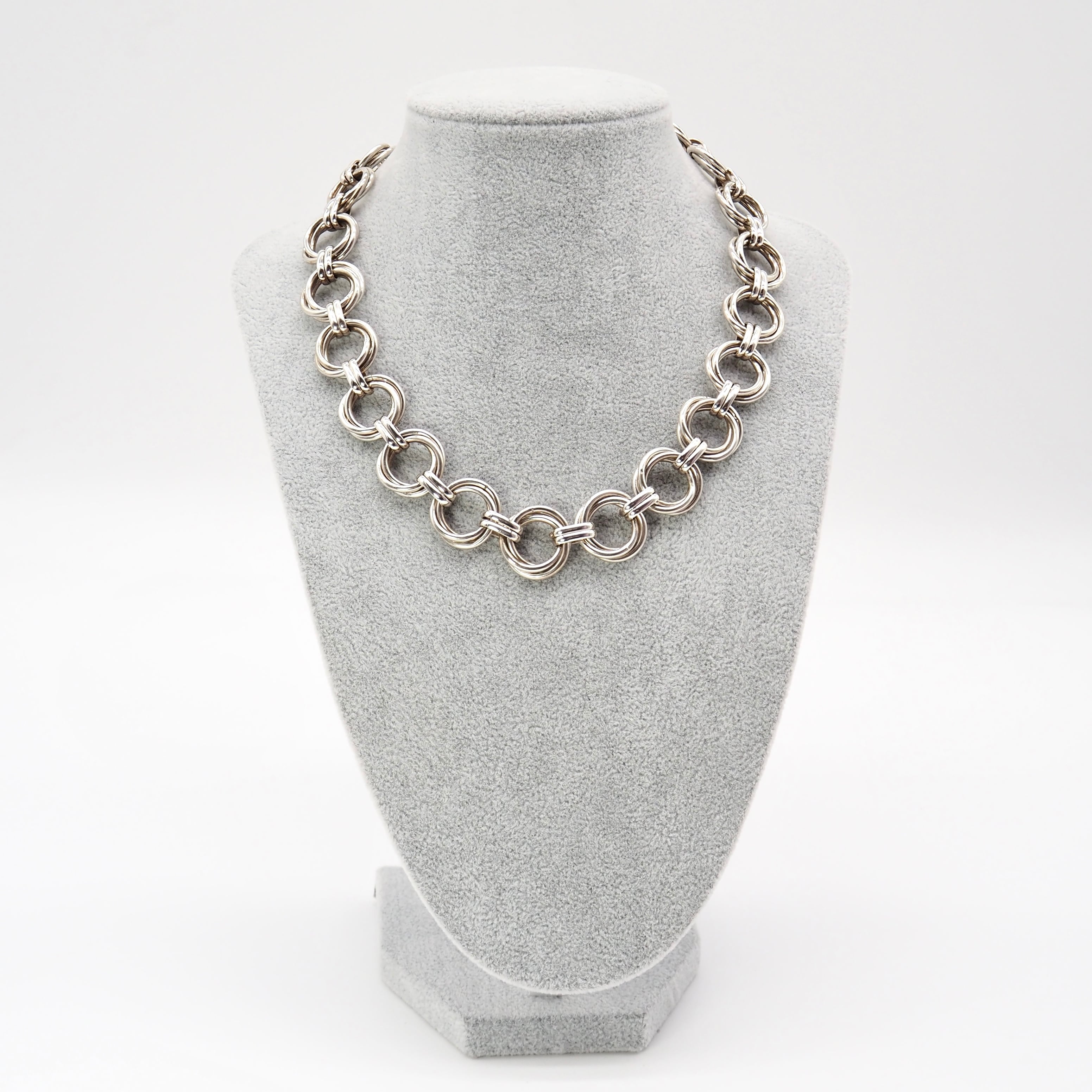 ティファニー ヴィンテージ トリプルリング ロングネックレス シルバー 925 ティファニー ヴィンテージ トリプルリング ロングネックレス シルバー 925