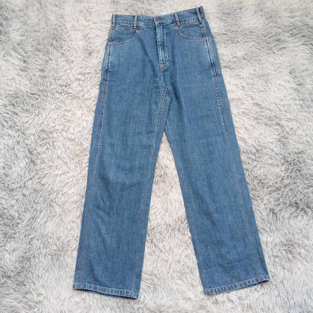 ANCELLM DAMAGE SELVEDGE DENIM STRAIGHT 5P PANTS (INDIGO) ANC-PT11