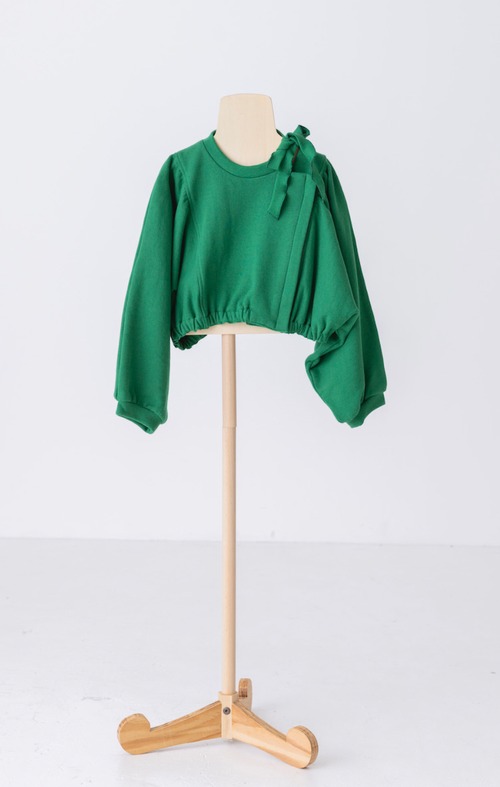 folk made sweat short blouson green