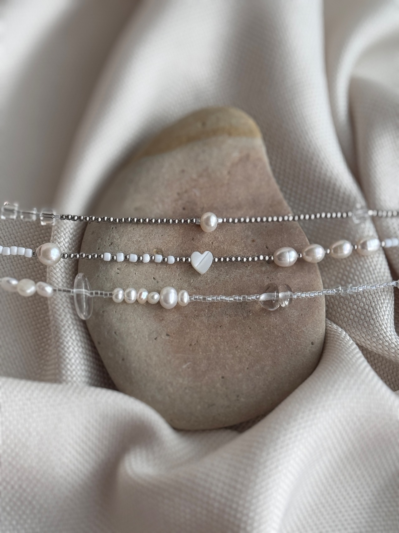 stainless beads necklace［BZ07］