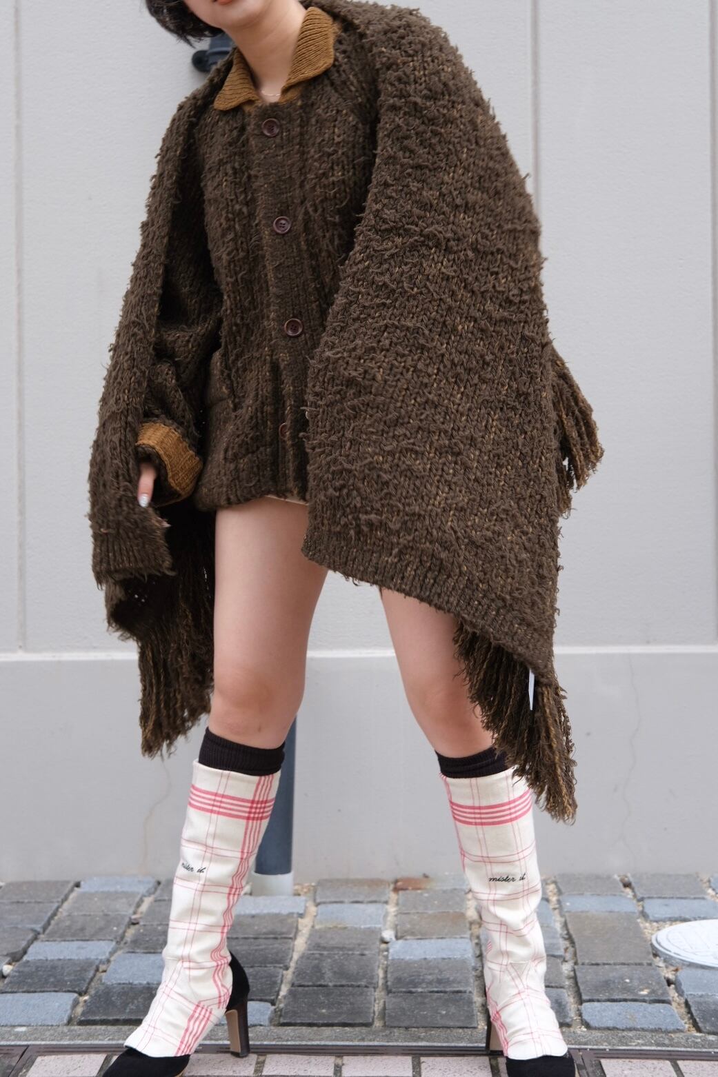 kota gushiken】Fisherman's Wool Fur Jacket -Green- | loop