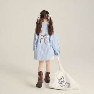 秋バックリボンビッグシャツ