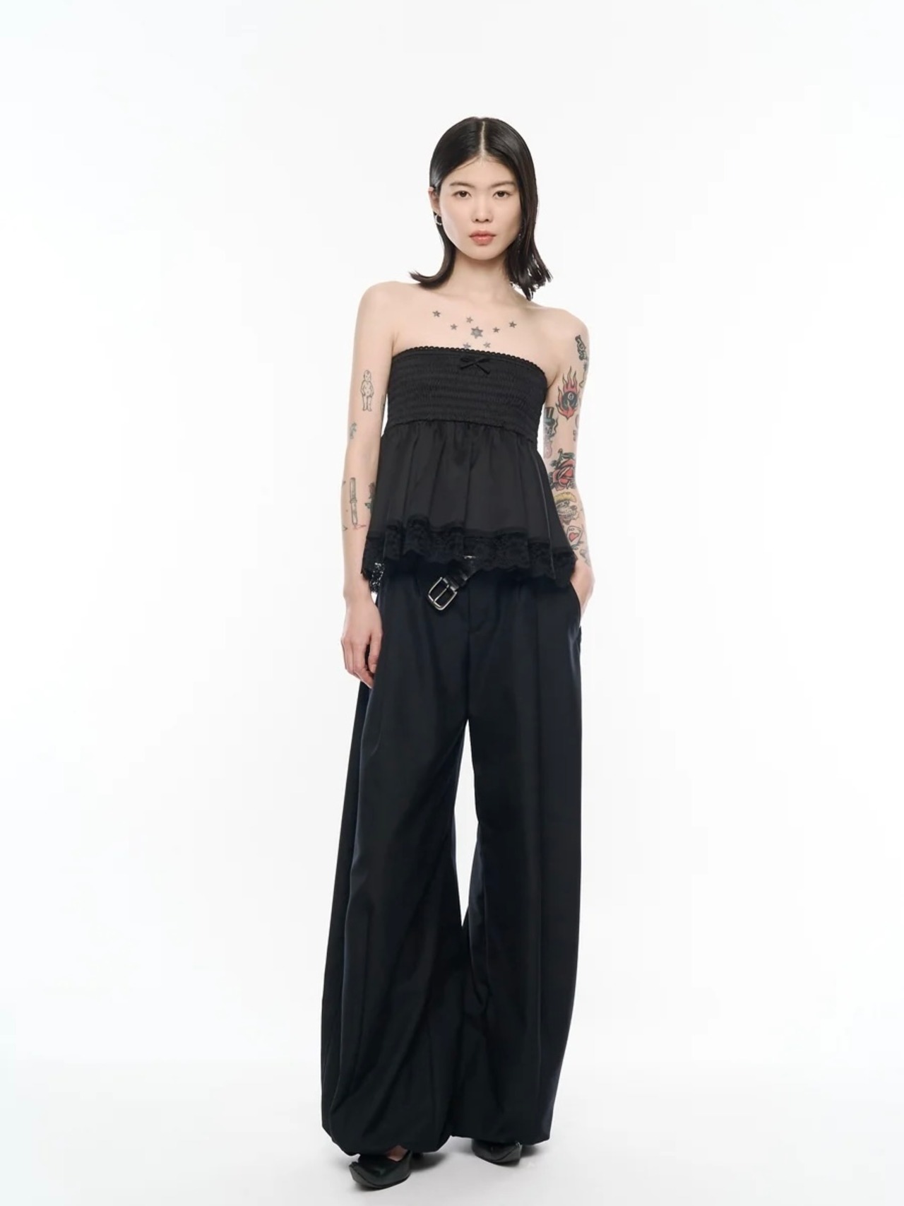 【26AW | WOMEN】POOLDE プールデ / パンツ / Bontan Wide Trousers　PLD-26AW-PT02 - 6