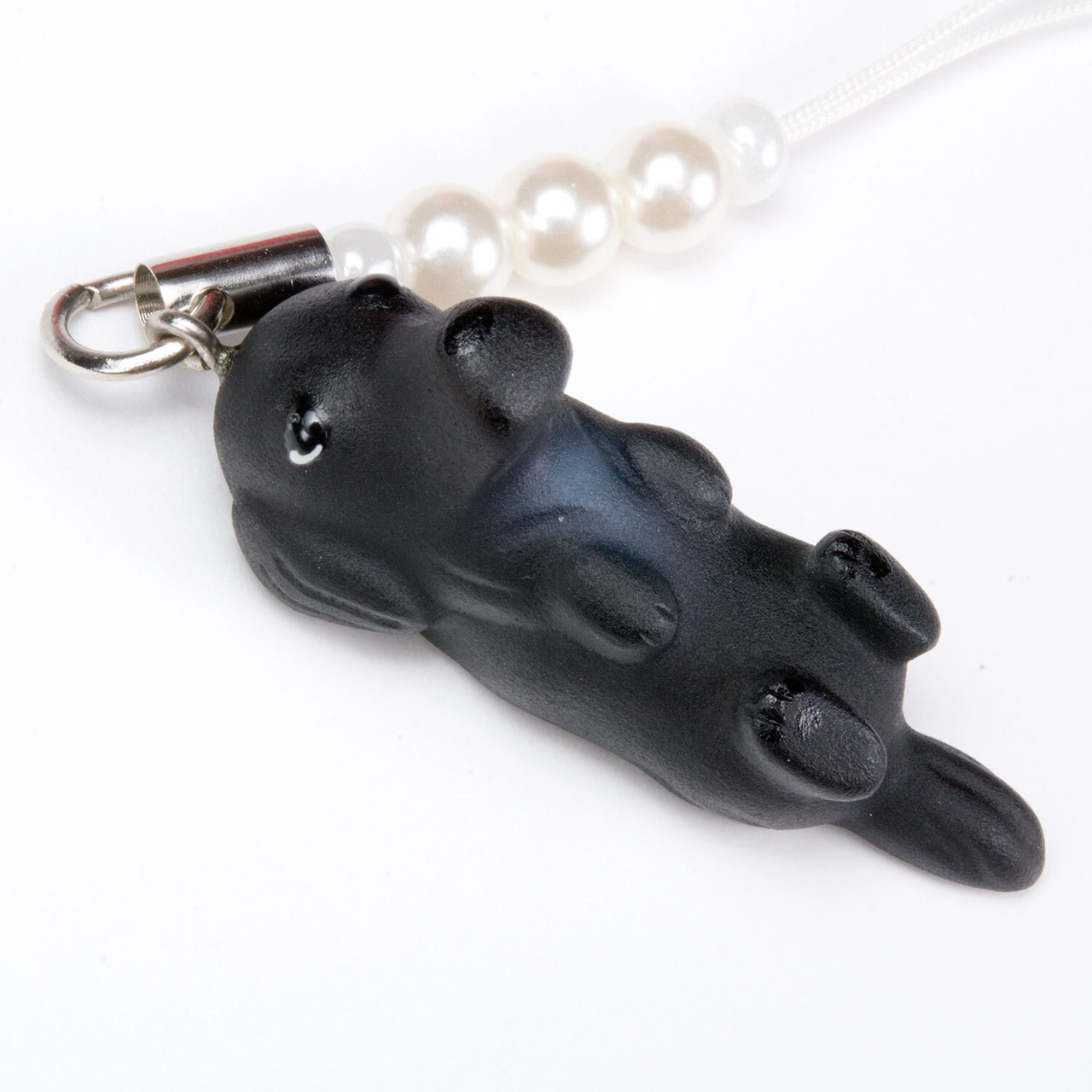 Dog 92 Flatcoated Retriever フラットコーテッドレトリバー ブラック ビーズ ストラップ DN-1203