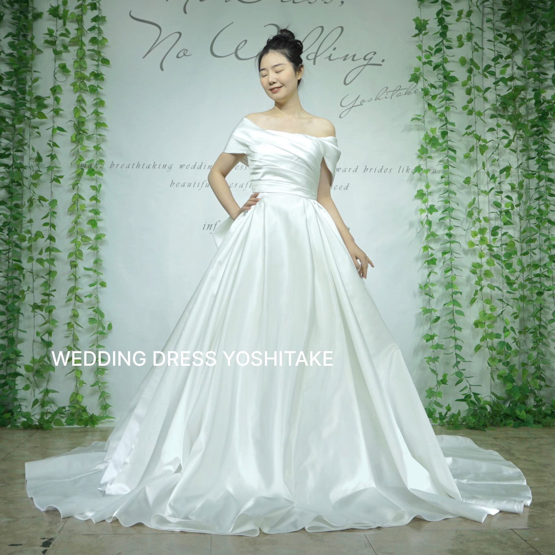 限定価格オフショルダーチュールウェディングドレス ウェディングドレス 