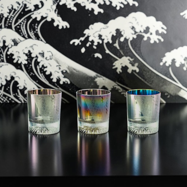 月翔／ロックグラス／210ml／日本伝統文様⊿