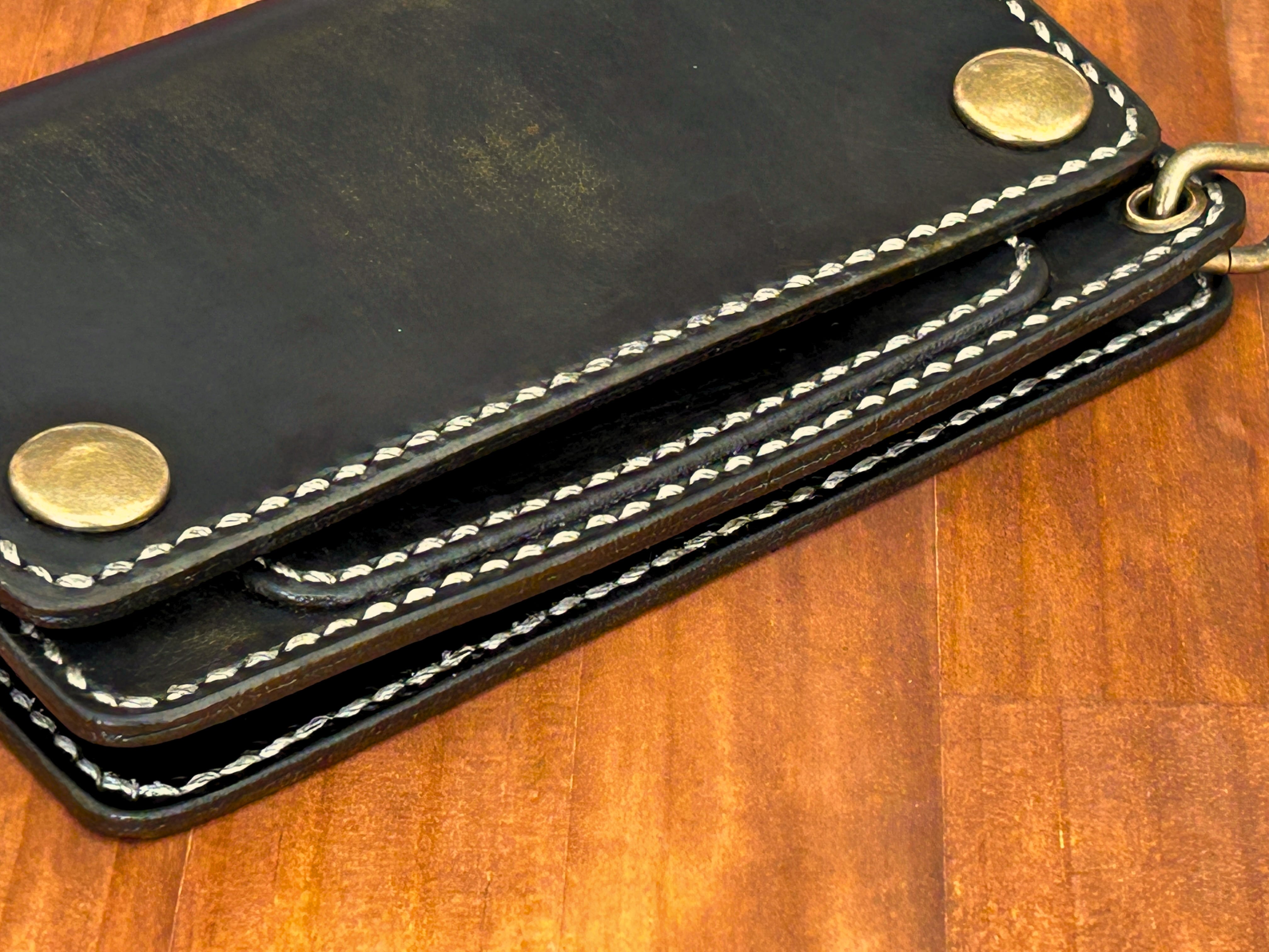 【VARIOUS FIELD】牛ヌメ革トラッカーウォレット【ロング】／ブラック… VARIOUS FIELD】トラッカーウォレット【ミドル-Vintage Style】／国産