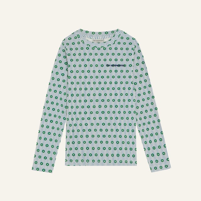 the campamento/Flowers and Stripes T-shirt