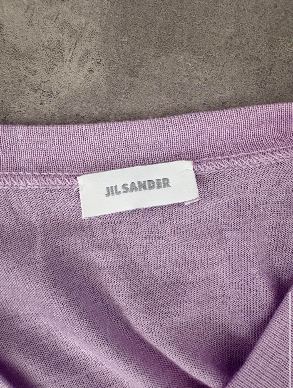 JIL SANDER 09ss RAF期 シルク カシミヤ Vネックニット ラベンダー