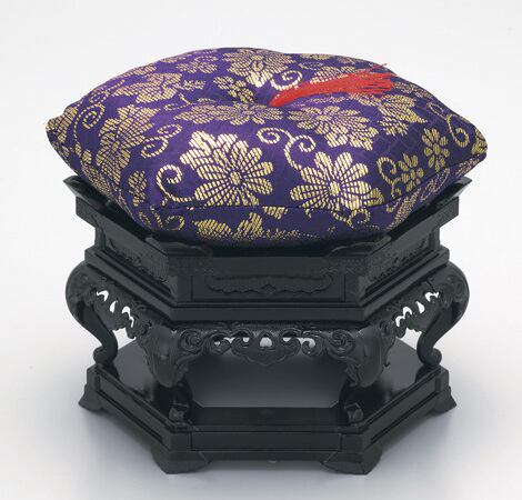 六角りん台 4.5寸 うるみ色