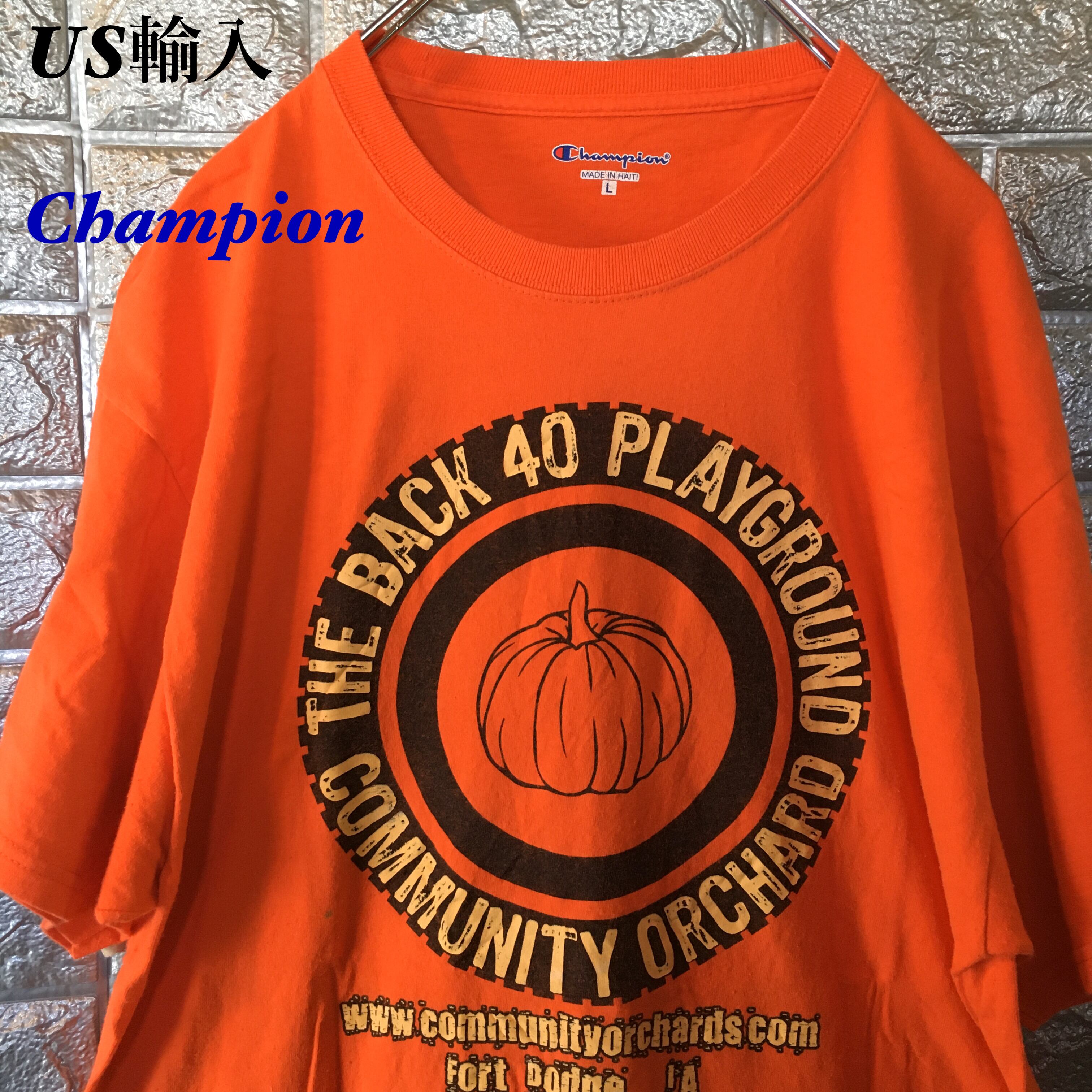 US輸入】Champion Tシャツ 企業Tシャツ コミュニティ果樹園 | 古着屋SHUJI