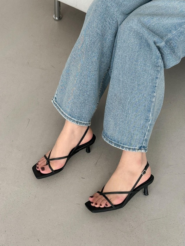Cross Strap Slingback Sandals