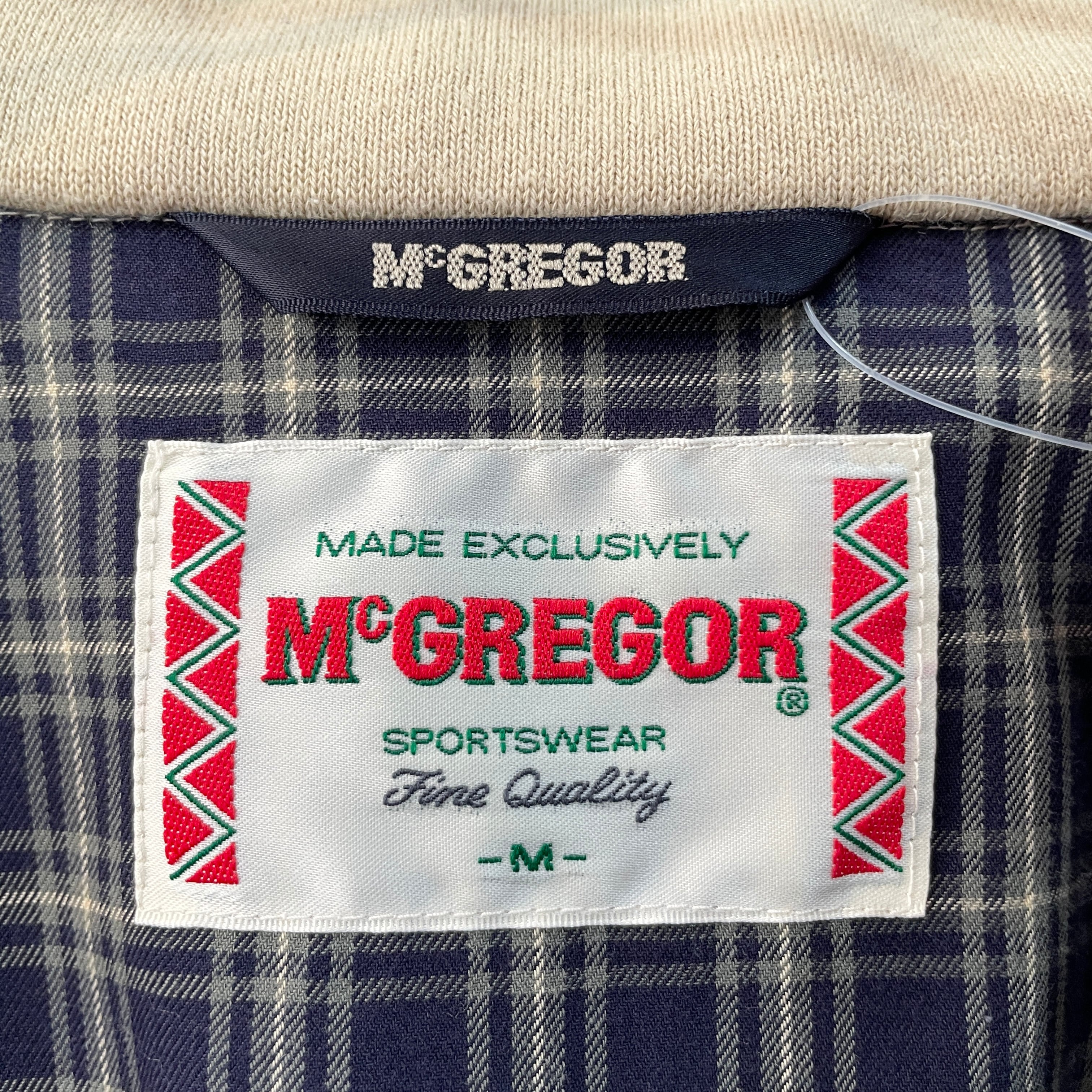 90s McGREGOR ハリントンジャケット スイングトップ G９ 短丈 M 90s マクレガー ハリントンジャケット G9ジャケット スムースポリ M