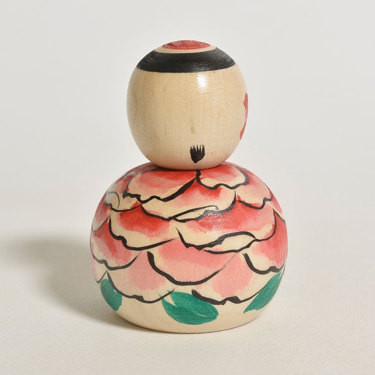 豆えじここけし（しゃくやく） 約2寸 約6cm 志田菊宏 工人（蔵王高湯系