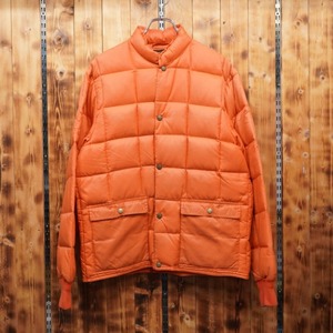 70s 80s eddie bauer 黒タグ前期 ダウンジャケット M〜L位/エディバウアー オレンジ