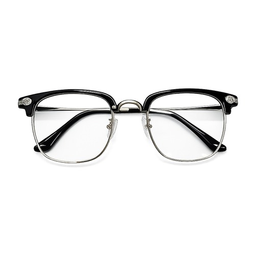 【ALUDE SELECT】brow frame clover eyewear（2color）