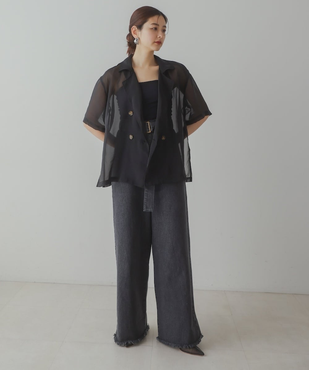 ハーフスリーブシアージャケット Half Sleeve Sheer Jacket BEAMS WOMEN｜【秋まで着れる/シアー/半袖/きれいめ