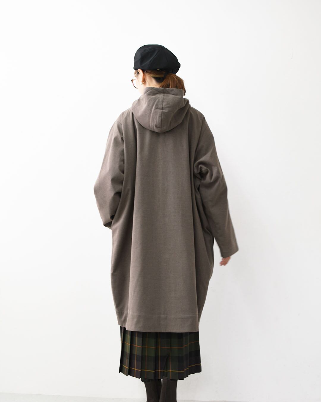 DANTON [ダントン] W WOOLLIKE HOODED COAT [DT-A0526WLX] ウール