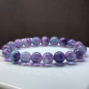 A77.濃く幻想的な色合い♪グラデーションフローライト ブレスレット