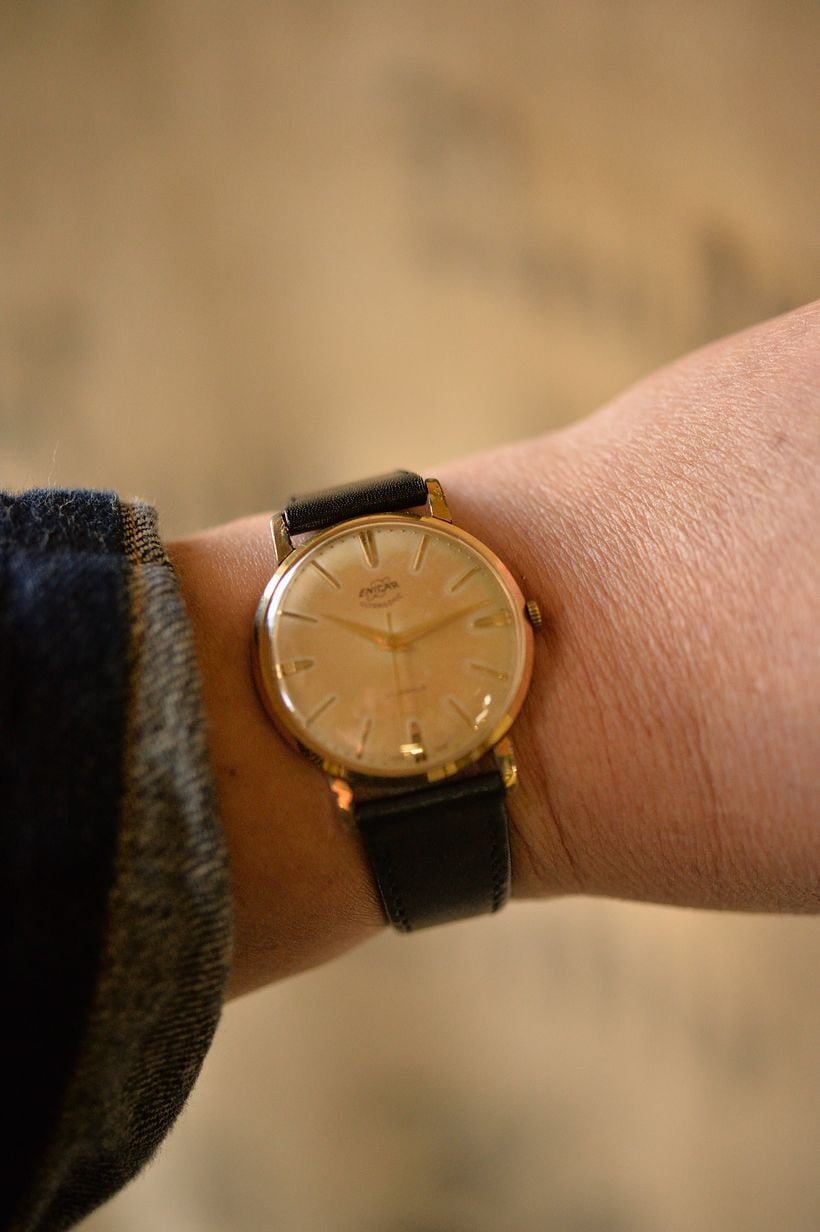 Vintage 1950's-60's ENICAR watch GF 