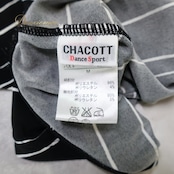 社交ダンス 衣装 トップス ブラウス ブラック系 チャコット Chacott 日本製 黒 白 柄 模様 伸縮 ストレッチ 練習 レッスン モノトーン シンプル ダンス衣装 パーティー かわいい イベント ステージ ホワイト系