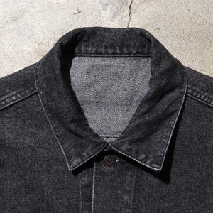 美品 L 先染め 70507 USA Levi's ブラックデニムジャケット 黒 リーバイス