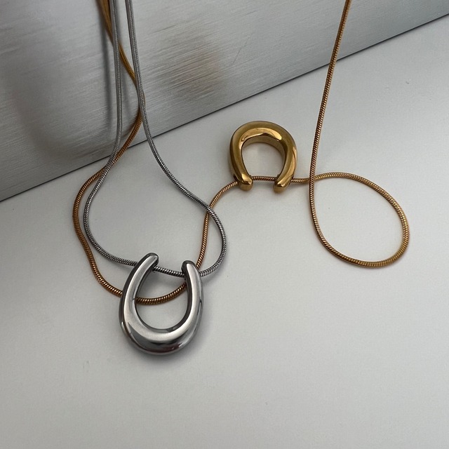 316L horseshoe necklace