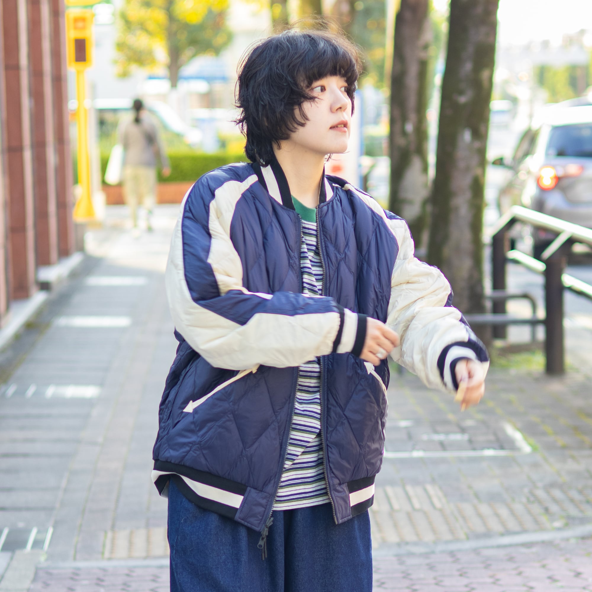 UNISEX】ジャパンスペシャル リバーシブル スカジャン ダウン