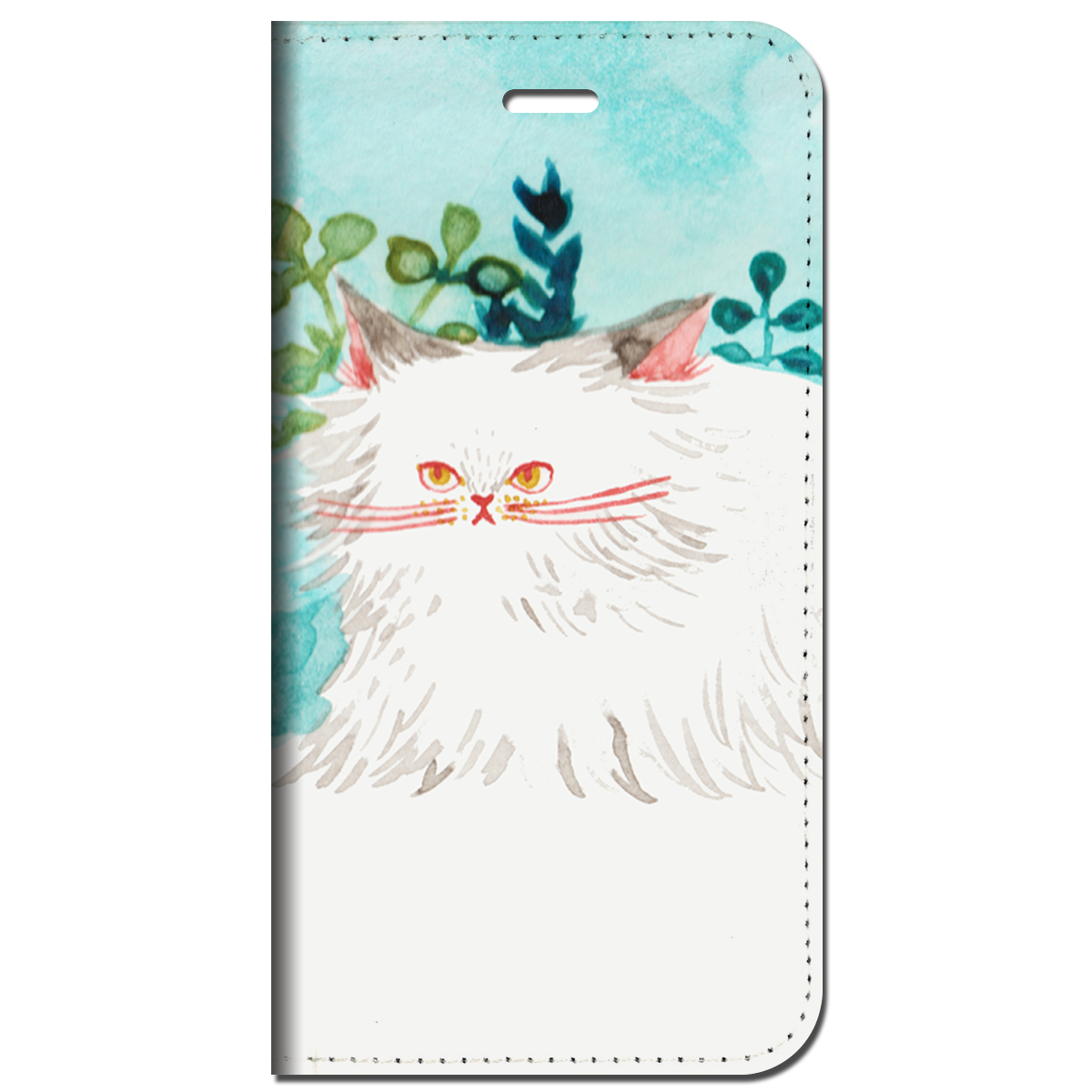 iPhone対応 スマホ 手帳型ケース ネコの名前はエリザベス02 ポップ イラスト 【iPhone17 / iPhone16 / iPhone16e / iPhoneSE 他 iPhone各機種対応】 st41