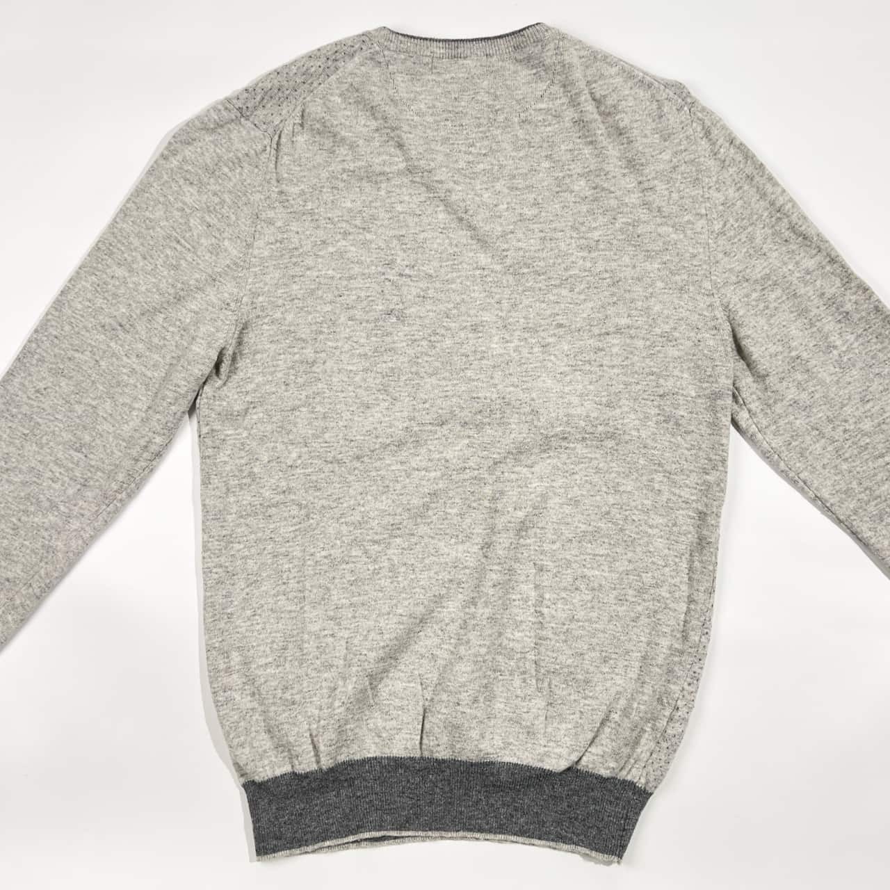 カシミヤ混 イタリア製 Cantarelli カンタレリ ドット柄 ニット セーター /グレー メンズ