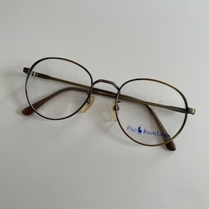 -DEAD STOCK- POLO RALPH LAUREN GLASSES "BOSTON TYPE" -ANTIQUE GOLD-