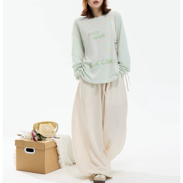 hand-drawn graphic long tee　ハンドドローインググラフィックロングティー　J2103