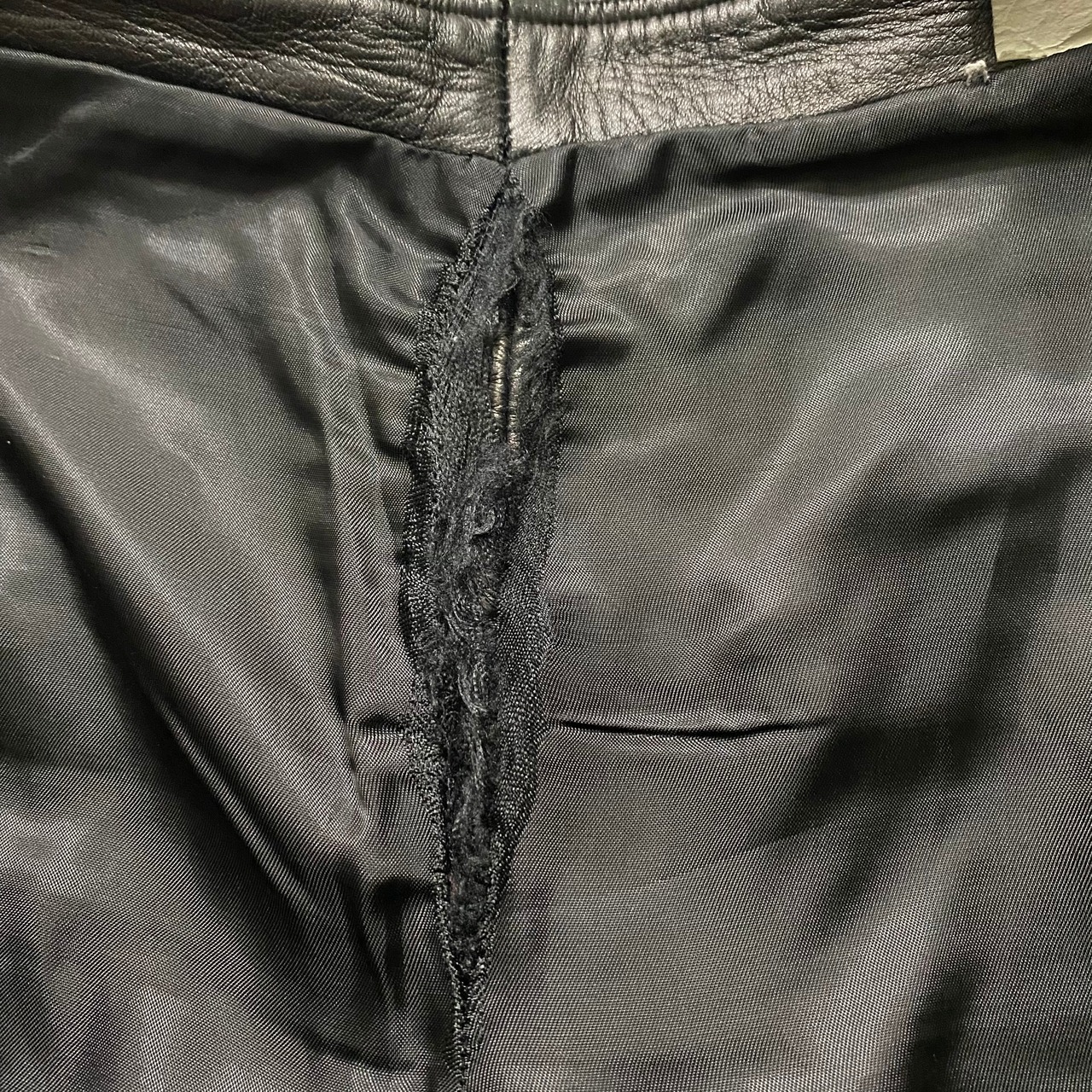 vintage GIANNI VERSACE side lace design leather pants