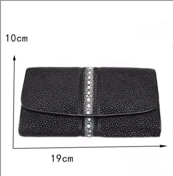 店長おすすめ【エイ革財布】ユニセックス 長財布 クラッチ財布