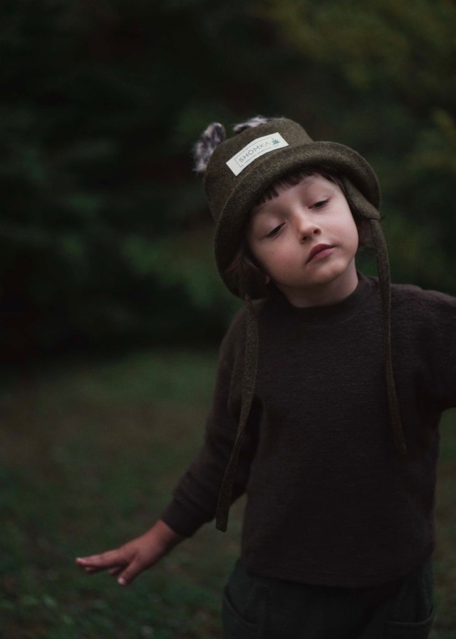 【即納 / SHÓMKA】(wool) bear hat