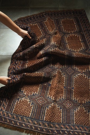 1386-Vintage Baluch rug