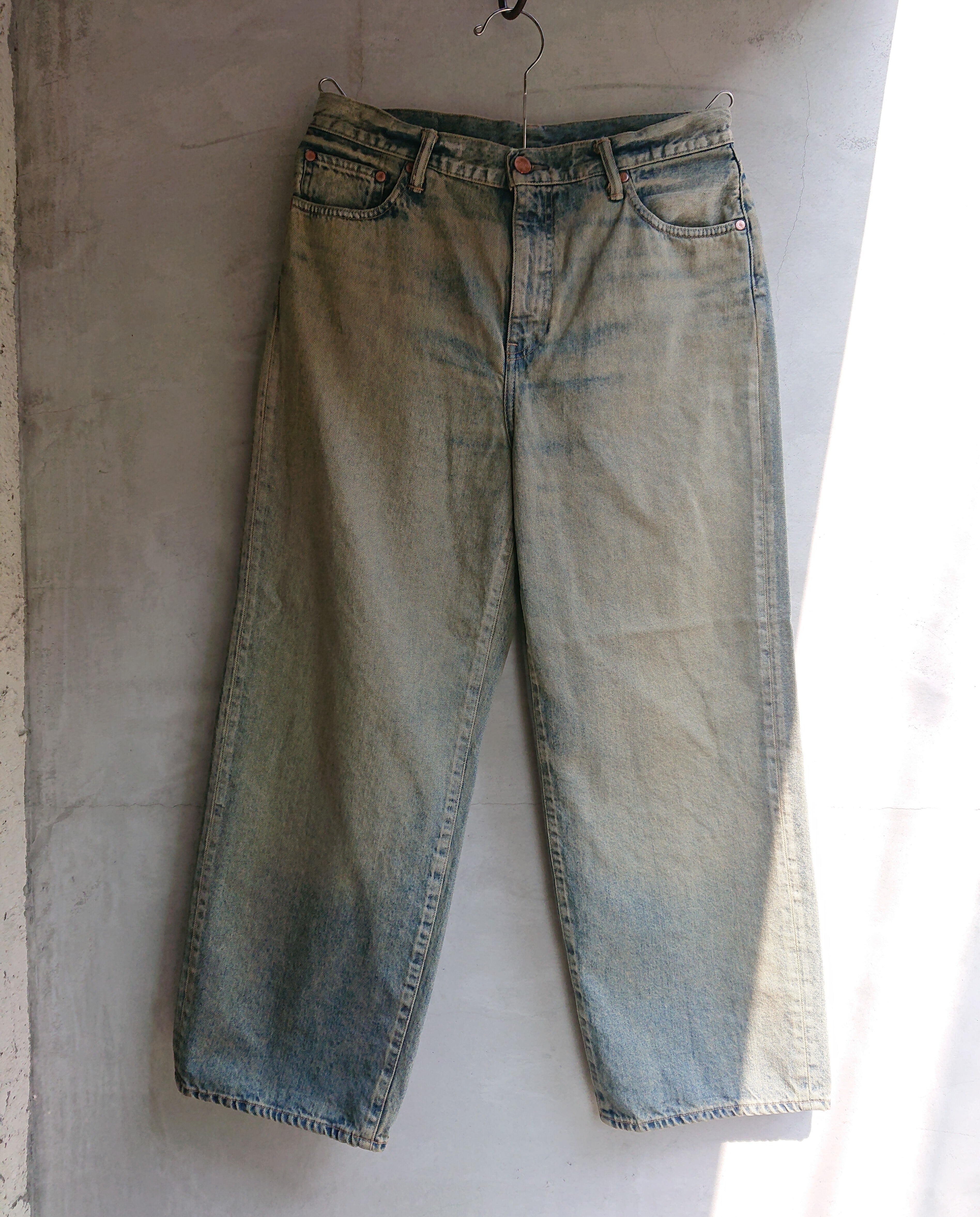 AUTHEN "CIRCULAR DENIM MEN'S WIDE LEG" Madublue Color