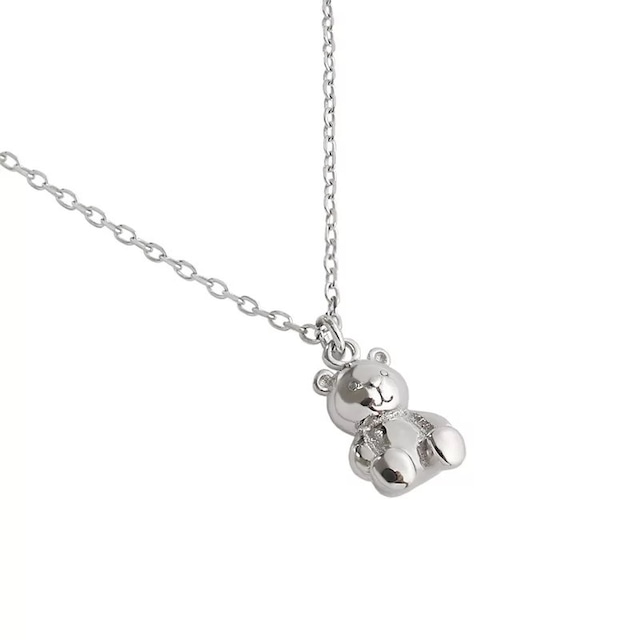 S925 silver/gold baby bear necklace (N216)