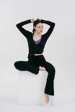 《裏起毛》Refined fleece Flare Leggings【3 colors】