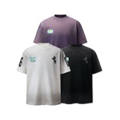 VINTAGE ストリート スプレープリントTシャツ T2108
