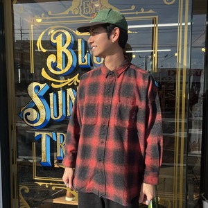 インプレストア【IMPRESTORE】SKIP Onbray check flannel shirt / Red